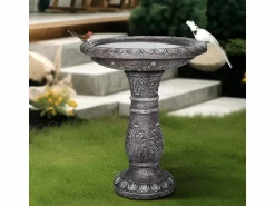 Hot Fuente para pájaros moderna, de hormigón reforzado con fibra, color , con lavabo (51x51x62cm) Fuente Agua