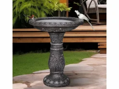 Hot Fuente para pájaros moderna, de hormigón reforzado con fibra, color , con lavabo (51x51x62cm) Fuente Agua