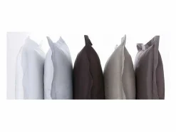 Discount Housse De Rêve Funda de almohada 100% algodón 75x75 cm Oscuro Gris