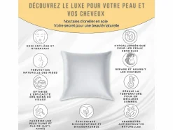 Inphysio Funda de Almohada en Pura Seda de Morera 70x50