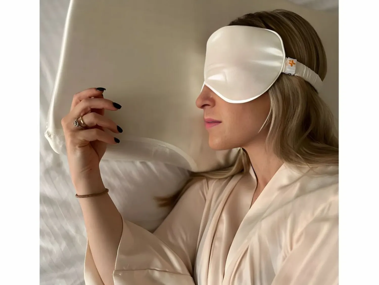 Hot Inphysio Funda de Almohada en Seda para Almohada Antiarrugas ERGO Blanco