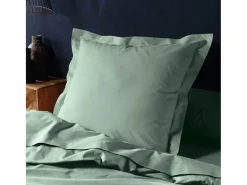 Best Funda de Almohada "Lina" 63x63cm de Algodón Salvia Funda De Almohada