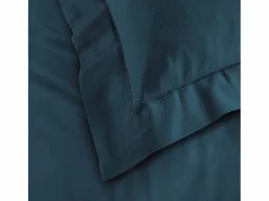 Sale Promo Linge Funda de Almohada "Lina" 63x63cm de Algodón 57 hilos/cm² Certificado Oeko-Tex Azul