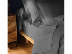 Promo Linge Funda de Almohada "Lina" 85x185cm 100% Algodón Antracita Certificado Oeko-TEX Gris
