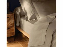 Outlet Promo Linge Funda de Almohada "Lina" 85x185cm Arena 100% Algodón Certificado Oeko-TEX Beige