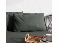 Hot Funda de almohada lisa 50x70 cm ZZZ Funda De Almohada