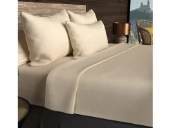 Best Funda de almohada rectangular US 50x75 cm en algodón liso 57 Hilos crudo Funda De Almohada