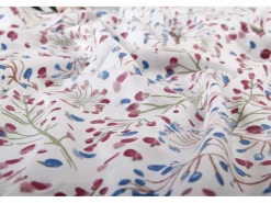 New Blanc avenue Funda de almohada satén de algodón 43*185 cm "Ombellifère" Multicolor
