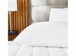 Outlet PIKOLIN Funda de Almohada 90x40cm| HOME| Rizo| Aloe Vera| Impermeable Blanco