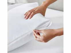 Best PIKOLIN Funda de Almohada 135x40cm| HOME| Rizo| Aloe Vera| Impermeable Blanco