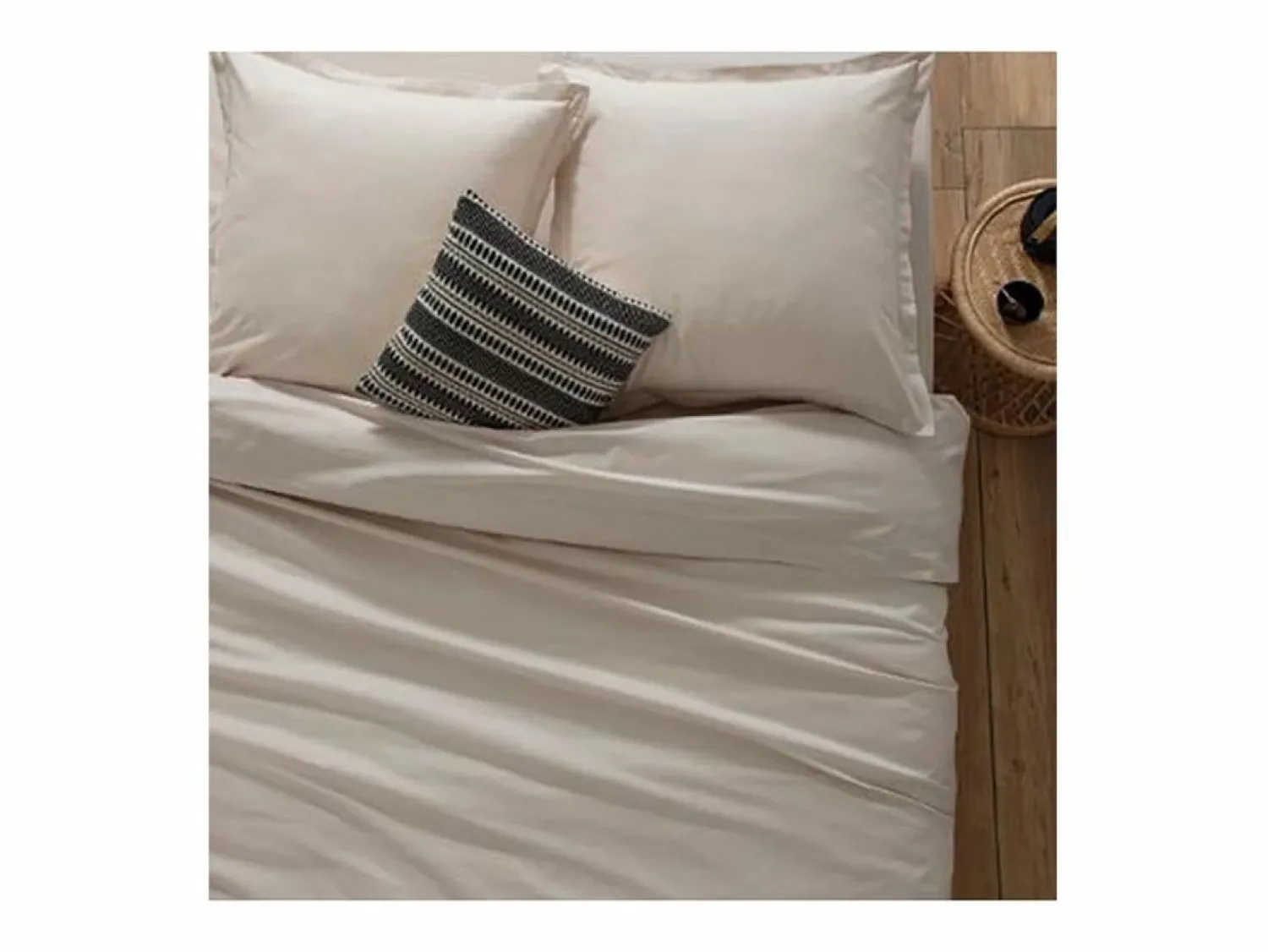 Sale Atmosphera Funda de cojín algodón de 50X70cm Beige