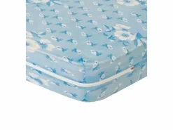 Cambia tus muebles Funda de colchón elástica de 135x190x25 cm con cremallera reforzada en color azul Alba