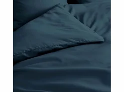 Hot Promo Linge Funda de Edredón Percal Liso 100% Algodón 220x240cm Noche Azul
