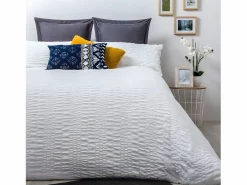 Cotton Artean Funda Nordica SEERSUCKER microfibra bambula Cama de 90