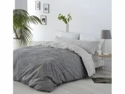 Clearance Cotton Artean Funda nórdica reversible SALINAS microfibra 240x220 Cama de 150 Gris