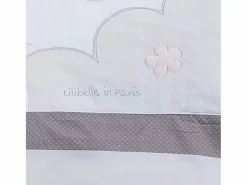Sauthon Funda nórdica 100x135cm y funda de almohada en algodón Blanco
