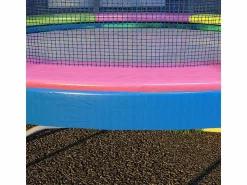 Funda protectora para cama elástica Ø244 cm, resistente a los rayos UV y a la intemperie, plástico 500D, (244x244x30 cm)
