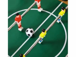 Discount Homcom Futbolín de mesa madera natural 69x37x70 cm Color natural oscuro