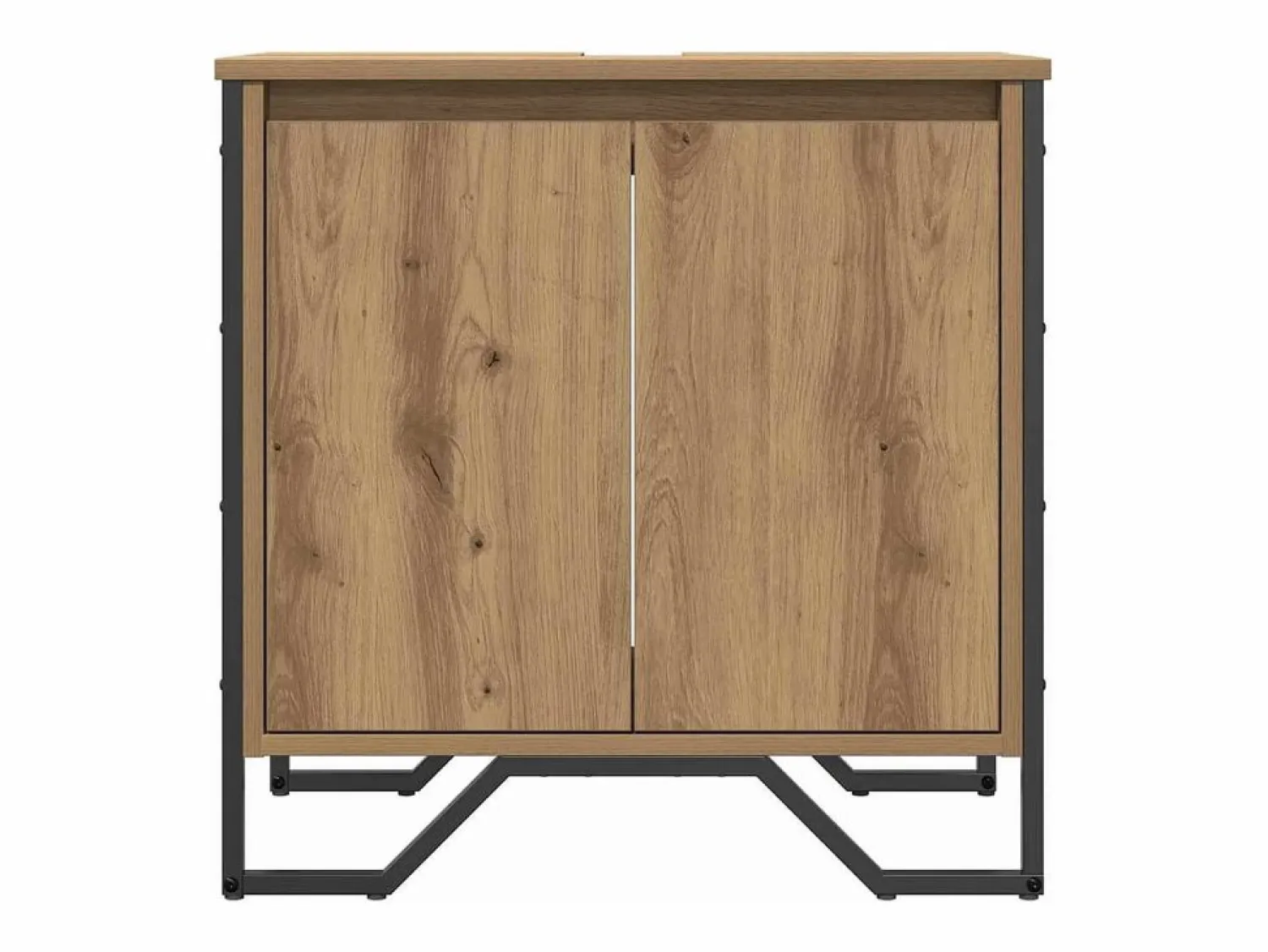 Sale vidaxl Gabinete de Lavabo para Baño Roble artesanal 60 x 35 x 60 cm Marru00f3n