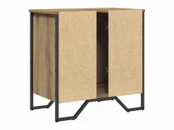 Sale vidaxl Gabinete de Lavabo para Baño Roble artesanal 60 x 35 x 60 cm Marru00f3n