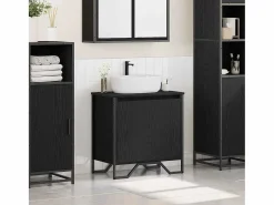 Best Gabinete de Lavabo para Baño Roble 60 x 35 x 60 cm Conjunto De Baño