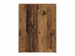 Gabinete de oficina de madera antigua 60 x 32 x 77,5 madera de ingeniería Marru00f3n