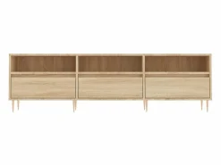 Sale Garden Furniture Galax Mueble de TV madera contrachapada roble Sonoma 150x30x44,5 cm Marru00f3n
