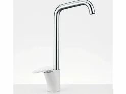 Essebagno Galet Grifo mezclador de lavabo con caño alto y cromado