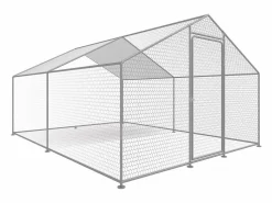 Hot Gallinero 12 m² parque de malla metálica 4 x 3 x 2 M acero galvanizado Cama De Animales De Compañía