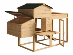 Vente-unique Gallinero con valla y huerto 4 gallinas - Alt. 109 cm - Natural - CAMPORA