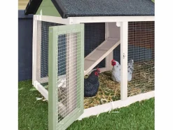 Discount Sweeek Gallinero de madera con corral para 3 gallinas Verde