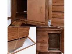 New Gallinero de madera con corral para 6 a 8 gallinas madera Cama De Animales De Compañía