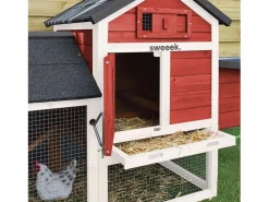 Outlet Gallinero de madera con corral para 3 gallinas Cama De Animales De Compañía