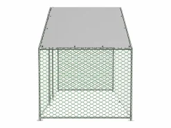 Hauss Spole Gallinero metálico con cierre de seguridad y cubierta de PE impermeable 3,03x1,57x2m