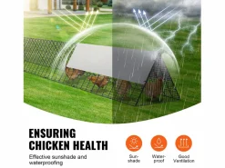 Clearance Gallinero Portátil para Exteriores SucceBuy (600 × 400 × 61.5 cm) Negro