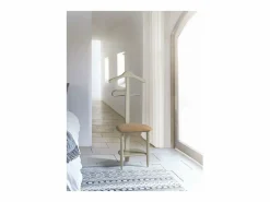 Hot Galán 361 con asiento en herrajes cromado satinado lacado visón, 105 cm(alto)45 cm Beige