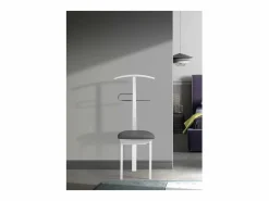 Sale Galán 364 con asiento herrajes cromado satinado lacado en , 108 cm(alto)46 cm(ancho Blanco