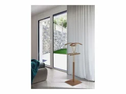 Clearance Galán 356 herraje cromo satinado lacado en color nogal, 110 cm(alto)47 cm(ancho)34 cm(lar Galán De Noche