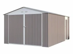 Discount Garaje en metal "Nevada" con puerta abatible - 15,36 m² Garaje