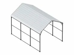 Garaje Metálico Robusto para Coches SucceBuy, 305 x 457 cm, Abriego Exterior Robusto para Coches y Barcos