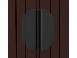 Online - Cobertizo jardín acero galvanizado marrón oscuro 192x191x223 cm Caseta De Jardín