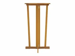 Garden Furniture - Mesa de bar plegable madera maciza de teca 90x65x105 cm
