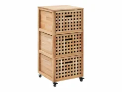 Hot Garden Furniture - Mueble de baño madera maciza de nogal 41x41x91 cm Marru00f3n