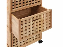 Hot Garden Furniture - Mueble de baño madera maciza de nogal 41x41x91 cm Marru00f3n