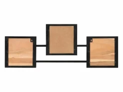 Clearance Garden Furniture - Perchero de pared madera maciza de acacia y erro 90x1x35 cm Marru00f3n