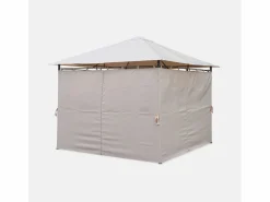 Sweeek Gazebo de jardín con cortinas 3x3m