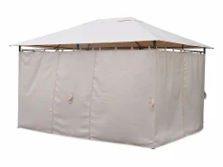 Outlet Sweeek Gazebo de jardín 3x4m con cortinas Beige