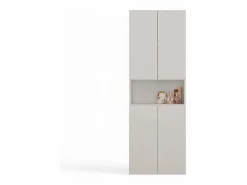 Outlet GLAZE - Mueble de cuarto de baño con cesta - Estilo moderno - 174x60x30 cm - Columna de cuarto de baño Columna De Baño