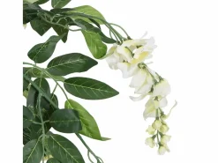 Online Glicina artificial 840 hojas 120 cm y blanco Planta Artificial