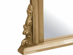 New Gran espejo de madera de paulownia con molduras, H.180 cm, , MERRY Espejo De Pared|Espejo